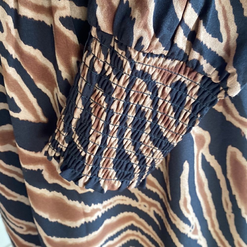 BB Dakota by Steve Madden Zebra Print Maxi Dress - Black and Brown - Picture 9 of 16